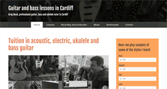 Desktop Screenshot of guitarlessonsincardiff.com