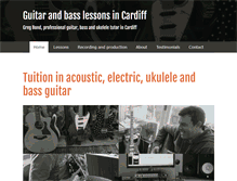 Tablet Screenshot of guitarlessonsincardiff.com